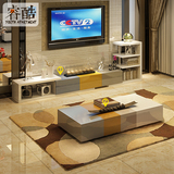 睿酷 现代简约烤漆茶几电视柜组合套装时尚客厅成套家具 XD020-xd