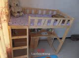 高架床梯柜床带书柜书桌床组合多功能床实木床儿童床双层床子母床