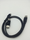 原装华为 mini USB2.0移动硬盘数据线 双USB接口 加强供电