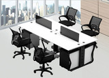 厦门源升办公家具板式钢架组合台职员电脑组合桌屏风隔断办公桌椅