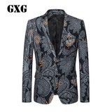 GXG男装 冬季商场同款 男士花色复古时尚西装#54201337