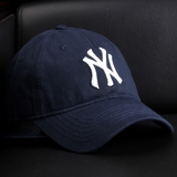 NY棒球帽男女韩版鸭舌帽 青少年情侣MLB嘻哈帽夏季出游休闲帽