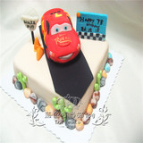 汽车总动员 麦昆汽车蛋糕 生日蛋糕 翻糖蛋糕 六一儿童节蛋糕