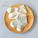 婴儿袜子有机棉 新生儿春夏袜子婴幼儿袜纯棉加厚 宝宝彩棉童袜