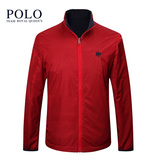 美国皇家保罗POLO春季新款 两面夹克男 立领纯色双面穿夹克外套