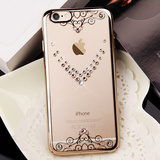 金缔斯iPhone6手机壳奢华水钻苹果6s保护套透明薄pg六4.7女新款潮
