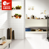 东鹏瓷砖啡语简约现代厨房釉面墙砖LN45258卫生间白色地砖LF30356
