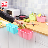 好巧创意厨房挂式垃圾桶橱柜门杂物桶 塑料垃圾盒加厚多功能简易