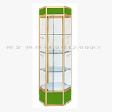 湖北武汉四边六边形六角钛合金玻璃精品展示柜展柜柜子货架陈列柜