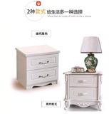 床头柜简易欧式烤漆床头柜简约现代象牙白色 韩式宜家特价家用