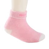婴儿袜纯棉加厚秋冬毛巾袜宝宝袜子防滑袜3双装新生儿袜子 小米米