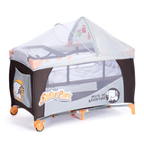 新生婴儿床小童床可折叠便携式bb秋冬多功能带蚊帐滚轮游戏床摇床