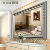 迪朗 现代简约浴室镜 实木装饰镜子 卫生间防雾镜 洗手间壁挂镜
