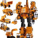 得意小子变形战神金刚4合金工程车大力神男孩玩具合体变形机器人