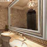 NOLSIA超豪华现代简约浴室镜欧浴室柜镜子梳妆壁挂卫生间镜子