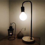 北欧宜家简约木艺个性创意时尚卧室书房现代美式床头灯温馨小台灯