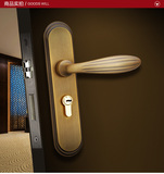 【三环】 欧式门锁 室内家用实木门卧室锁具 房门锁 双舌锁体