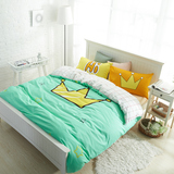 韩式四件套全棉纯棉美式卡通动漫可爱男孩床上用品1.2米床三件套