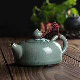龙泉青瓷茶壶陶瓷家用功夫茶具配件冰裂鱼水壶过滤内胆瓷器双十二