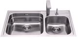 弗兰卡水槽卡斯特系列不锈钢厨房水槽台上中下盆 KTX620选配龙头