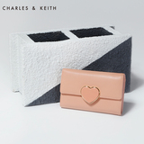 [6.7折]Charles Keith 短款钱包 CK2-10770007 爱心三折女式皮夹