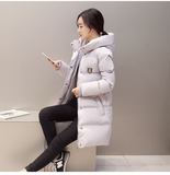 2015冬装新款韩版棉衣中长款大码修身羽绒棉服女式棉袄加厚外套女