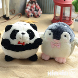 正版韩国ToyClub考拉企鹅熊猫卡通储蓄罐创意存钱罐毛绒玩具摆件
