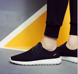 香港IT代购夏季男士休闲鞋韩版板鞋网布鞋运动大码帆布鞋跑步鞋子