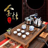 KAMJOVE/金灶R-320A全智能整套茶具手工精雕鸡翅木茶盘泡茶机