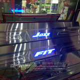 本田14款新飞度带灯门槛条 LED迎宾踏板 JAZZ冷光踏板 专用改装