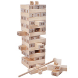 儿童数字叠叠高抽抽乐玩具 木制成人桌面层层叠游戏叠叠乐抽积木