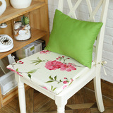 沃米兔果绿印花系列 全棉纯棉布艺餐椅垫坐垫海绵垫凳子垫可定做
