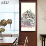 现代简约新中式禅意装饰画客厅抽象水墨挂画沙发后背景墙三拼壁画