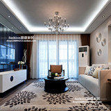 特价高档创意简欧现代卧室茶几客厅满铺棕色花个性床尾样板间地毯