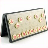 新款大号磁性实木象棋儿童益智折叠便携棋盘学生入门训练正品包邮