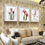 客厅装饰画沙发背景墙挂画欧式过道三联画 现代简约卧室床头墙画