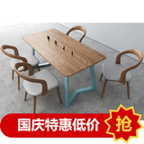 工厂新款北欧风情a水曲柳全实木长方形餐桌高级餐厅家具配套餐椅