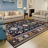 地中海蓝色 地毯客厅茶几 雪尼尔垫卧室 耐磨易洗 可机洗特价