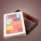 烘培包装6粒63-80克月饼盒 几何拼图西点盒饼干盒蛋糕盒甜品纸盒