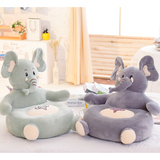儿童懒人沙发大象座椅靠背垫毛绒玩具卡通可爱创意儿童节生日礼物