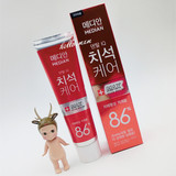 韩国爱茉莉麦迪安Median 86%深层清洁牙周牙龈护理牙膏【红色】