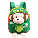 韩版猴子KT猫幼儿园儿童书包1-3岁男女童双肩毛绒背包宝宝小书包