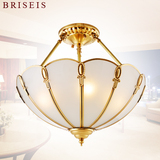 BRISEIS全铜吸顶卧室灯欧式吸顶中式半吊灯客厅餐厅灯美式书房灯