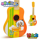 喜羊羊吉他木制儿童乐器吉它3- 包邮宝宝早教音乐玩具特宝儿 7岁