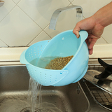 厨房用品淘米篮沥水篮 创意洗菜篮子 塑料滤沥水筛盆 大号水果盘