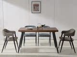 欧式简约新品餐桌 特价餐桌铁艺实木小户型饭桌 咖啡厅餐桌椅组合