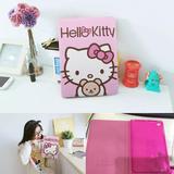 Hello Kitty猫可爱卡通ipad4/5/6仿皮保护套mini1/2/3/4限量版