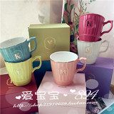 【现货】日本 afternoon tea zakka新款经典字母马克杯咖啡杯礼盒