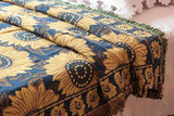 纯棉线毯外贸出口沙发垫/靠背巾/毯子加厚桌布地毯飘窗垫茶几垫