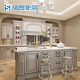 上海骐晟整体橱柜定做 厨房实木厨柜定制 美式复古家具全屋定制